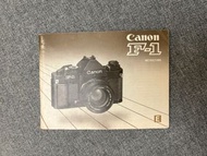 8成半新Canon New F-1 Instructions Manual說明書