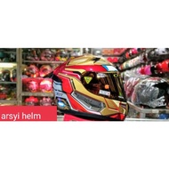 Helm Kyt K2 Rider Iron Man Paket Ganteng_Double Visor