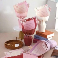 5 letter covers wrapped in luxurious flowers, colorful cardboard, size 43*54cm