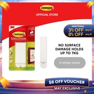 3M™ Command™ Large Picture Hanging Strips, 17206, No Surface Damage, Holds Up to 7kg, 4 pcs/pack, Fo