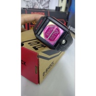 Casio G shock G8100cc,3078 Thailand,crazy color,bnb hitam,LCD pink,faceplate hijau mix pink,side but