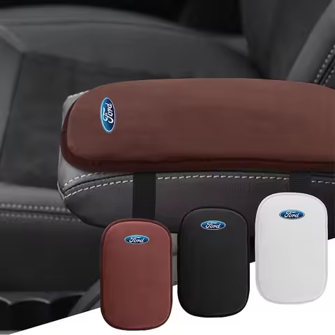 Car Accessories Suede Armrest Mat Arm Rest Protection Cushion For Ford Fiesta Focus 2 Mk3 Mondeo Mk4