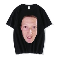 T-Shirt Zucc Knocked Meme Facebook Meme Mark Zuckerberg Short Sleeve T-Shirt Streetwear Tops