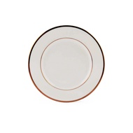 Patra Premium Porcelain Wide Rim Plate 16.5 cm - Band of Copper