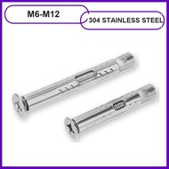Countersunk Phillips Expansion Bolts M6-M12 SUS304 Stainless Steel for Construction & Concrete 【YJ-3