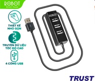 Bộ chia USB HUB 4 cổng ROBOT H140-80 dài 80cm đa năng truyền dữ liệu tốc độ cao ổn định