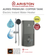 Local warranty Ariston Aures Premium+ Instant Water Heater With Copper Tank