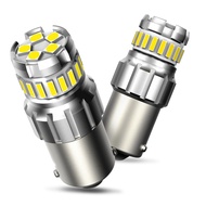 AUXITO 2Pcs 1156 P21W Ba15S LED Light 1200LM LED For Backup Reverse Lights Bulb Tail Light Lamp Whit
