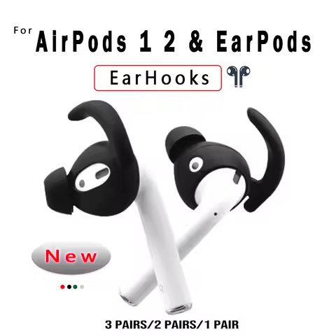 New AirPods 3 2 1 EarHooks Holders Silicone Covers For Iphone Earpods Sport Cover Earpads Earphone I