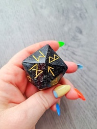 维京符文套装手工天然石符文骰子占卜算命