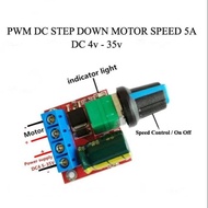 MINI Dimmer DC 5-35v 5A PWM Motor Speed Controller LED Kipas Dinamo