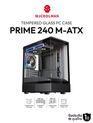 เคสคอมพิวเตอร์ WJCOOLMAN Prime 240 M-ATX AIO 240mm Tempered Glass Gaming Case รับประกัน 1 ปี