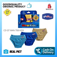 |3 pcs| 1 BOX | Cd CHILDREN'S UNDERWEAR GTMAN 708 KIDS GT MAN MINI SPANDEX uk M/L/XL