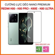 Redmi K60, K60 Pro, K60E, K60 Ultra flexible tempered 9H+