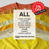【BUNDLES】YELLOW SERIES (upto 8XL) - Premium Unisex Adult Plain Tshirt