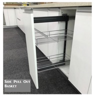 Side Pull Out Basket/ Shelf with Undermount Soft Close Slide