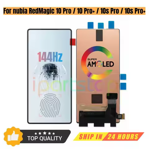 iParts Replacement Display for ZTE nubia RedMagic 10 10S Pro NX789J Red Magic 10 10S Pro+ AMOLED 144