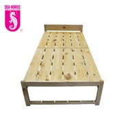 SEA HORSE 2-Foldable Solid Wood Bed Frame Folding Single Size Bed KD-2FOLD Model