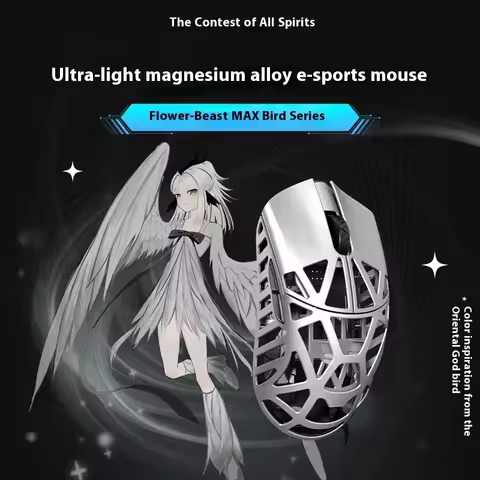 WANLING Beast X Max Wireless Mouse PAW3950HS Sensor Magnesium Alloy 8K Gaming Mouse Lightweight Gami