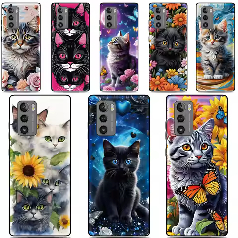 Color Cat Cover For ZTE Blade V70 V60 V50 Design 4G 5G V9 V10 V30 V40 Vita V2020 V41 Smart Nubia Z40