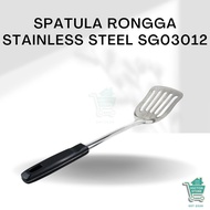 BUNTON Premium Stainless Steel Hollow Spatula SG03012 Stainless Steel Perforated Spatula Stainless H