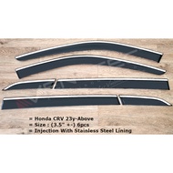 Honda CRV 2023 2024 2025 2026 2027 Door Visor / Mugen Door Visor / Injection Door Visor With Stainle