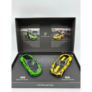 Mini Cut 1/43 Porsche 911 GT3 RS 911 GT2 RS New Borg Lin Commemorative Set Brand New Flawless