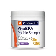 VITA HEALTH EPA DOUBLE STRENGTH FISH OIL 120’s EXP: 04/03/26