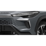 Front Bumper Decoration Eyebrows Toyota Corolla Cross Black/Chrome /