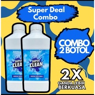 sabun SUPER CLEAN By Senang Clean ( 2 botol ) / Heavy Duty / Menghilangkan Kesan KARAT , LUMUT Dan W