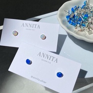 annita.siver- opal x silver925 earring / ต่างหูหินโอปอลแท้ ต่างหูเงินแท้925 ต่างหูเงินแท้ ต่างหูปักก้าน หินโอปอล เหมาะกับคนแพ้ง่าย