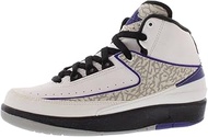 air Jordan 2 Retro BG hi top Trainers 395718 Sneakers Shoes (UK 3.5 us 4Y EU 36, White Dark Concord
