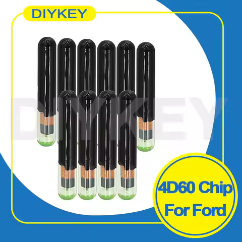 10 Pieces Auto Car Blank Key Chip 4D60 Glass Transponder Chip For Ford Connect Fiesta Focus Ka Monde