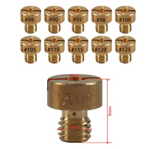 Carburetor Jet Kit Main Jets 10pcs for Mikuni VM22 VM24 VM26 125cc 150cc 200cc 250cc for Mini Bike D