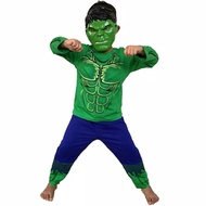 Hulk Kids Suits Superhero Costume Free Mask