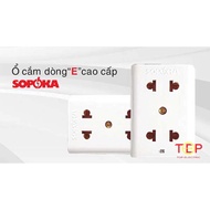 2-door socket, heat-resistant, fireproof socket Sopoka E12