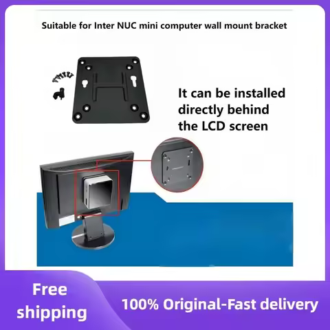 For Intel NUC Vesa Adapter Mount Bracket to Attach NUC Mini PC Computer Intel NUC 4 5 6 7 8 10 11 NU