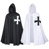Halloween Medieval Rome Catholic Templar Knights Crusader War Costume Men Cape Cloak Robe Tunic Cosp