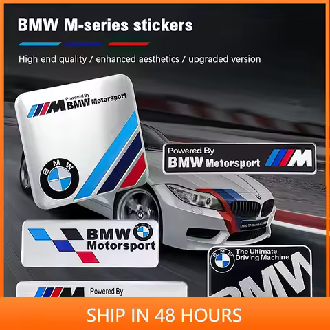 BMW Decorative Car Stickers M-series Trunk Decal Accessories For BMW E46 E90 E60 F30 F10 E39 E36 F20