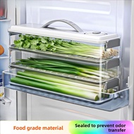 Scallion Coriander Fresh-keeping Box Storage Scallion Refrigerator Side Door Organizer Box