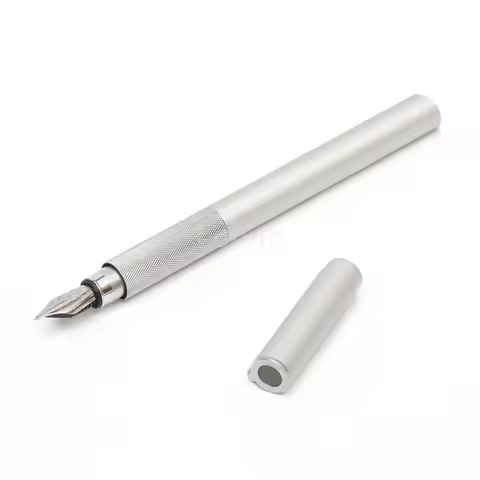 Original Japan Original Aluminum Fountain Pen Short Pocket Fountain Pen High Quality Gift Ink Pen St