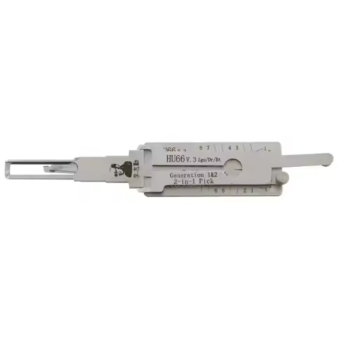 Original LISHI HU66 V.3 2-in-1 Lock Pick Ignition Decoder Door Locksmith Tool Lock Opener for VW Sko