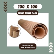 Single Face Cardboard Sheet 100x 100 Plain Corrugated 1m x 1m Thick Corrugated Cardboard Box Sheet