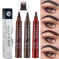 4 Points Eyebrow Pencil Water Makeup Split Liquid Waterproof Liquid Fine Fork Lazy Eyeliner