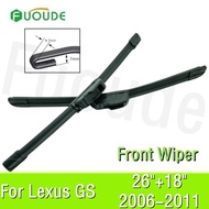 Lexus GS GS300 GS430 GS450h GS350 GS460 2006-2011 Front Wiper Blades Brushes Cutter Windscreen Winds
