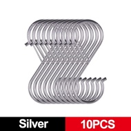 10 Chiếc Móc Treo Kim Loại Hình Chữ S Móc Chống Gió Thiết Kế Khóa An Toàn Móc Treo Chịu Lực Tốt Móc