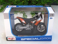 Maisto 1/18 KTM 450 Rally Bike (Orange) 2014 Special Edition Diecast Motorcycle Toys for boys