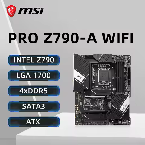 MSI PRO Z790-A WIFI Motherboard Support i9-14900KF i7-12700K i5-12400F 13600K i3-12100 CPU DDR5 7200