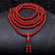 108 Mala Crystal Red Green Agate Beads for Prayer, Meditation 108粒红玛瑙绿玛瑙念珠佛珠 打坐