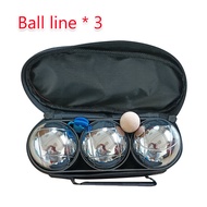 ready stock Petanque balls 3/6/12 pcs set SILVER for training session and recreational Bola Petanque